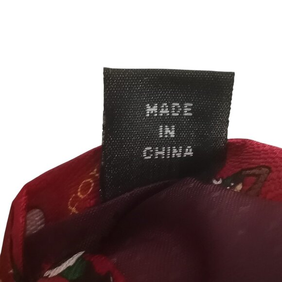 Cape Cod Neckwear Christmas Holiday Golf Red Jacquard 100% Silk Neck Tie - Picture 7 of 7